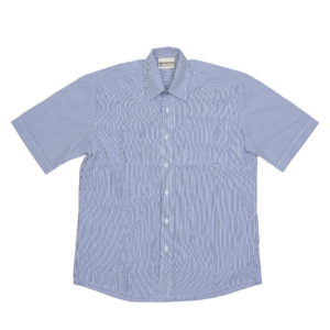 Ladies Yarn Dyed Stripe Shirt (Short Sleeve)